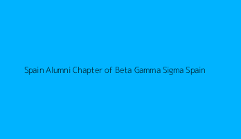 Spain Alumni Chapter of Beta Gamma Sigma Spain